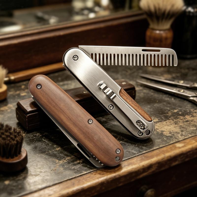 Mens Grooming Travel Kit - 1 szt. Fryzjerski Grzebień Podróżny do