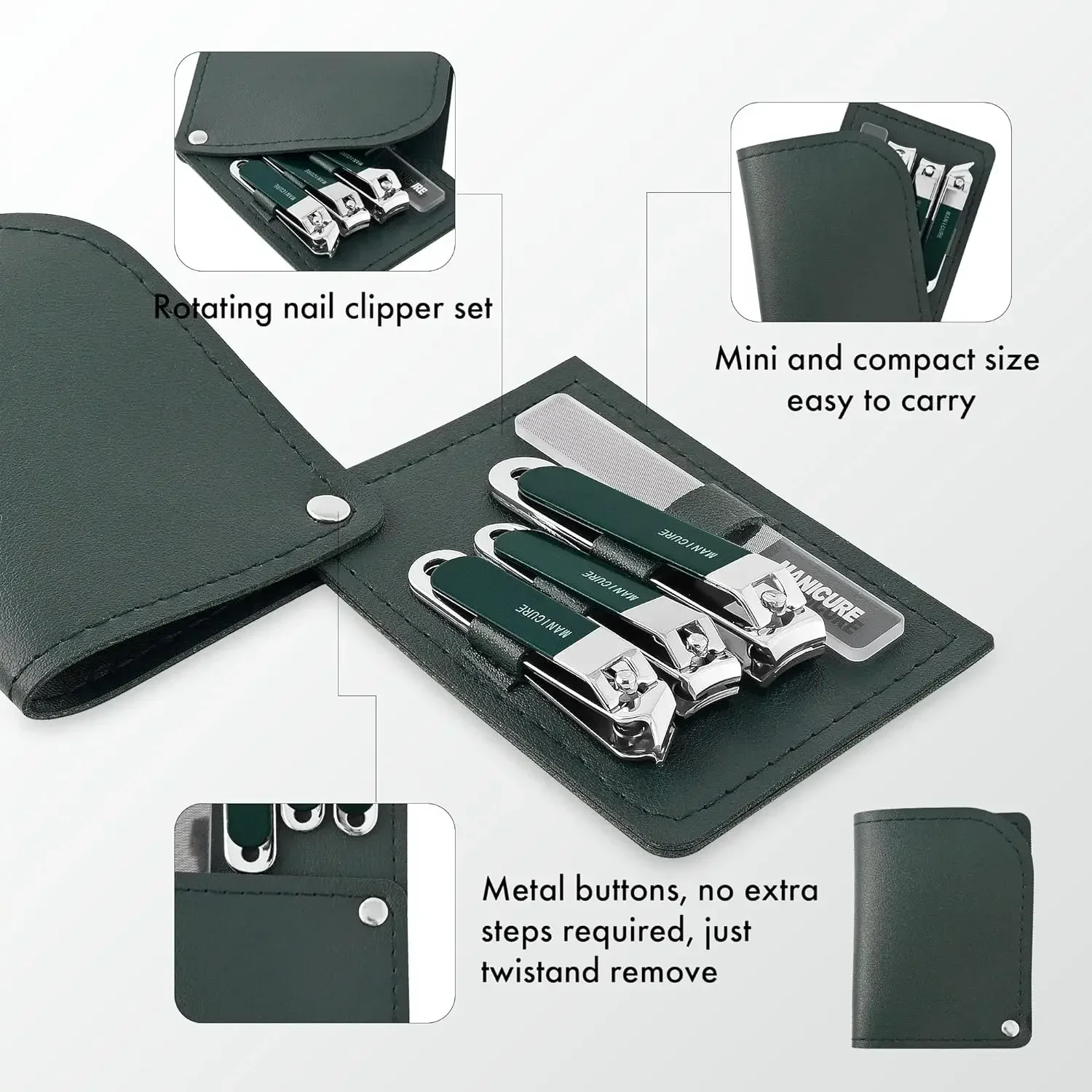 4 szt. Profesjonalny zestaw do – Mens Grooming Travel Kit recenzja i cena