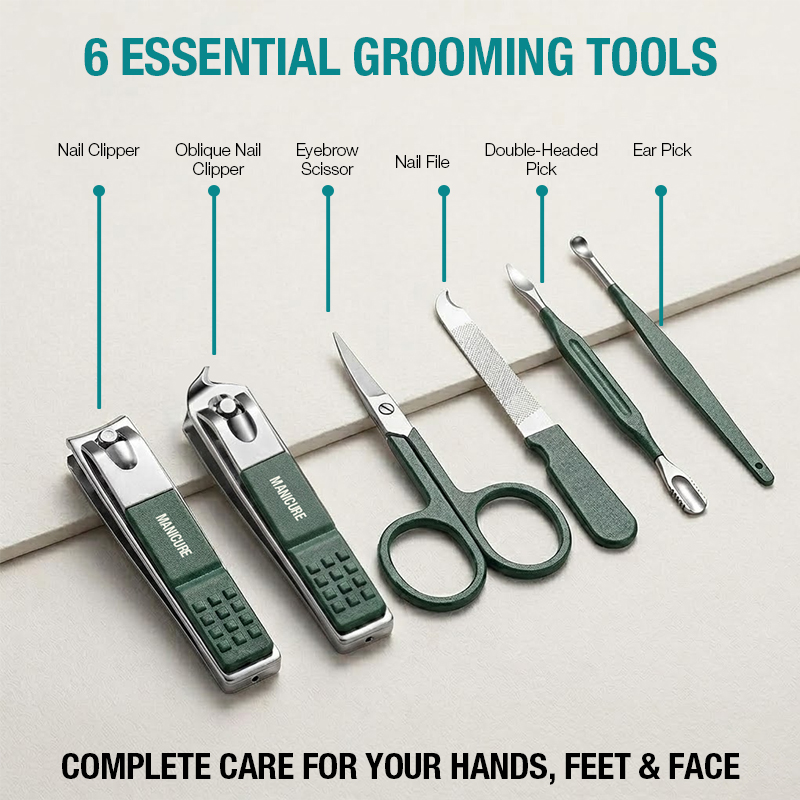 Przenośny zestaw do manicure 6 – Mens Grooming Travel Kit recenzja i cena