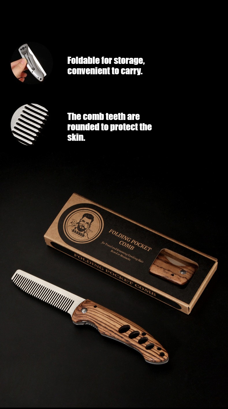 Składany grzebień do brody z l – Men'S Grooming Gift Set recenzja i cena