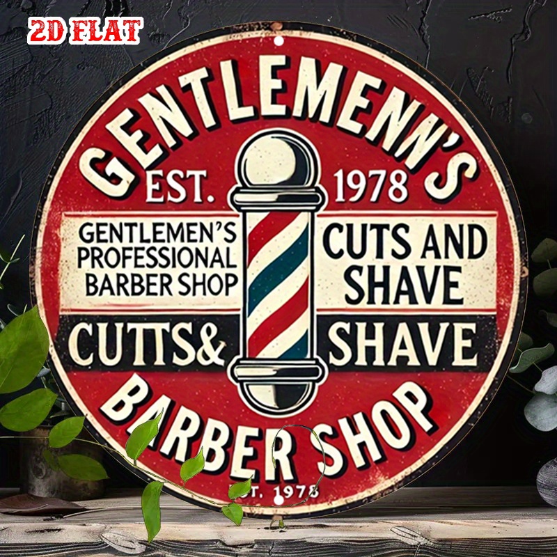 Klasyczna tabliczka aluminiowa – Men'S Grooming Barbershop recenzja i cena